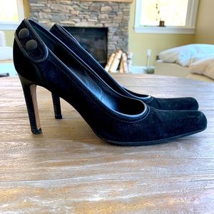 Sergio Rossi Black Suede Heels